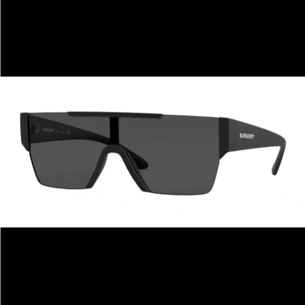 BURBERRY BE4291 346487 Matte Black Grey 38 mm Men's Sunglasses